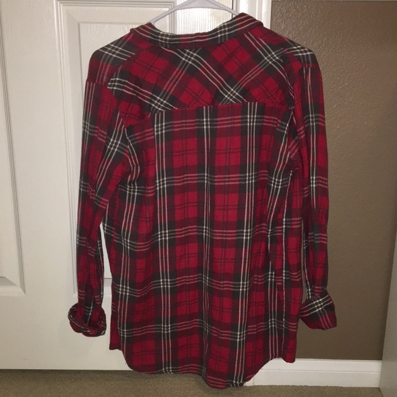 TopShop Red Flannel - Picture 3 of 4